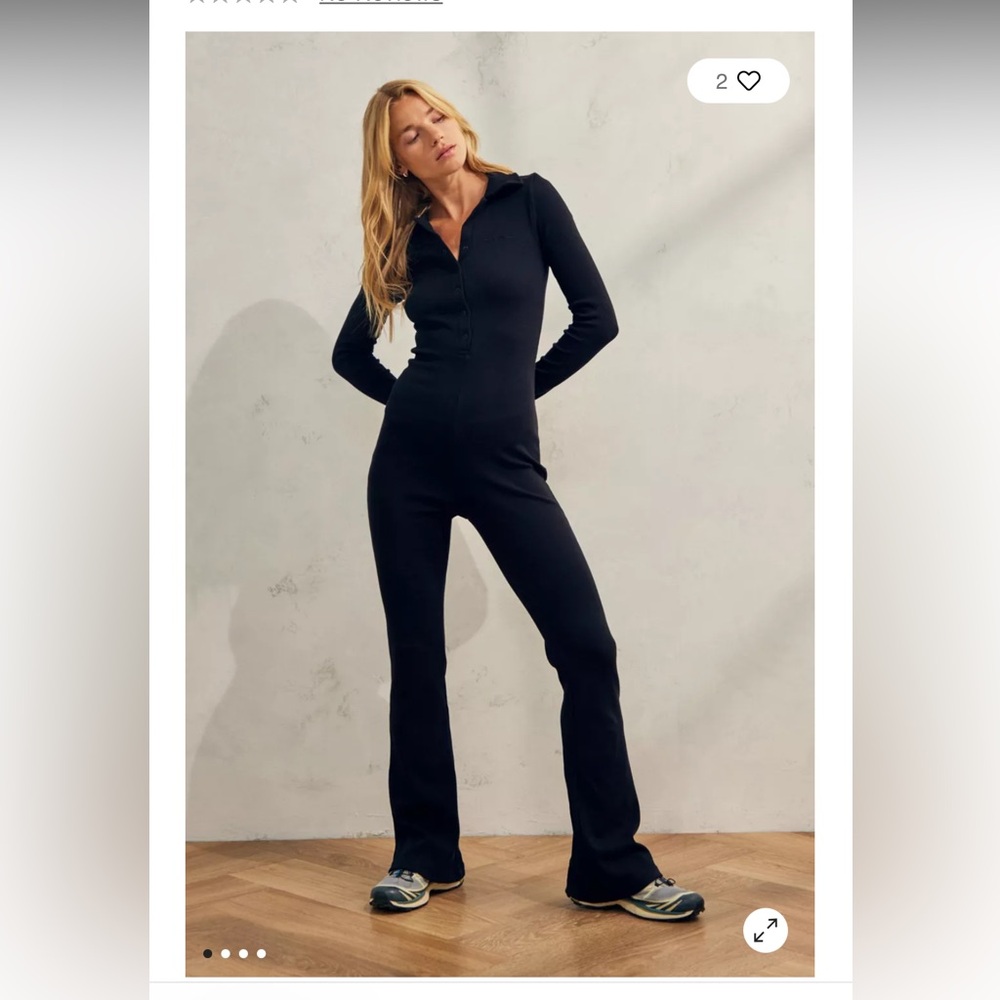 iets frans... Long-Sleeved Zola Ribbed Jumpsuit - size Small